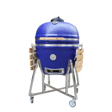 Auplex Outdoor Ceramic Kamado BBQ Grill - Green 27 Inch Egg Charcoal Grill