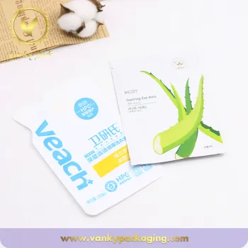 Heat Seal Aluminum Foil Cosmetic Packing Aluminum Plastic Custom Printing Facial Mask Bag