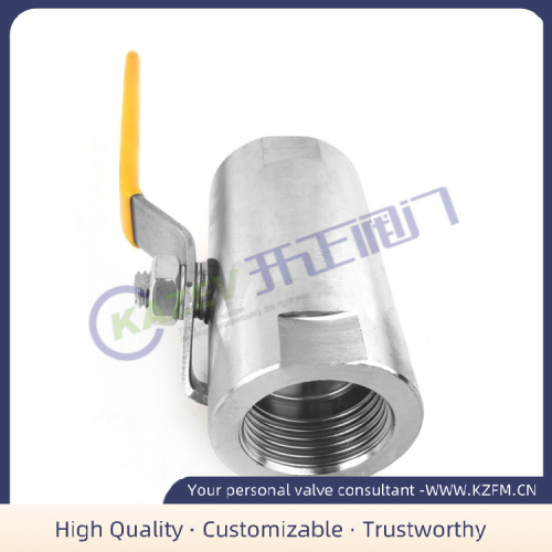 Wide threaded ball valve