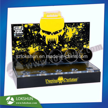Custom E-Cigarette Acrylic Display, Liquor Acrylic Countertop Display L Stand Lokshun