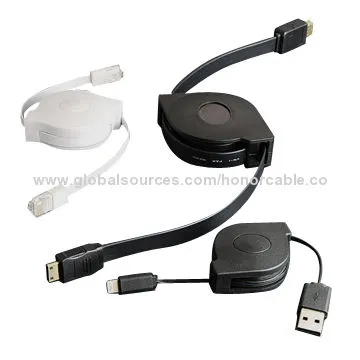 Retractable HDMI Cable, 4K*2160p Resolution, Flat