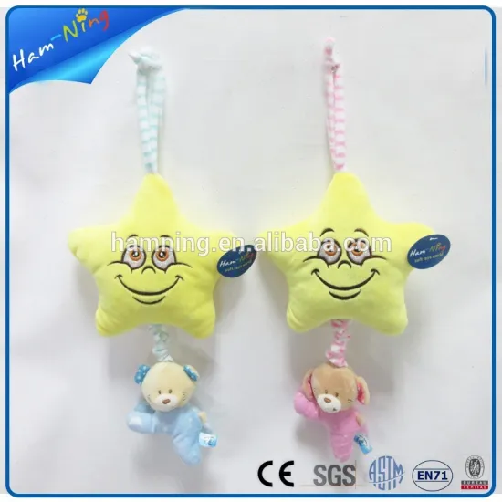 Wholesale stuffed bear bed toys bed hanging toy with star