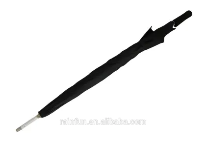 Windproof black golf umbrella for wholesale