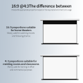 Écran de projection électrique HD HDing HD