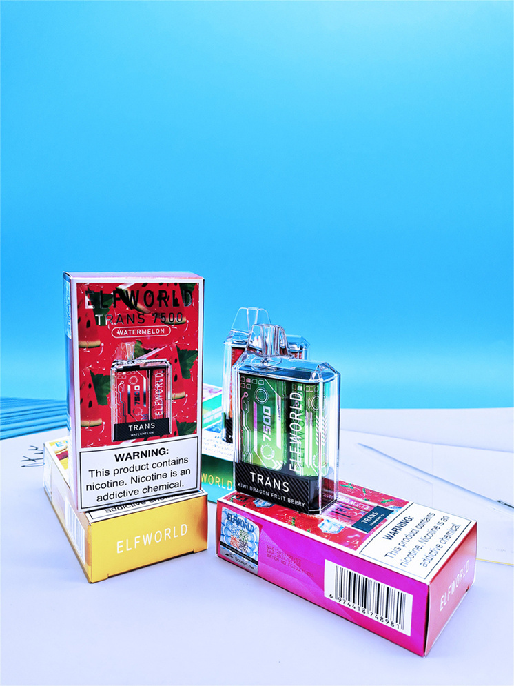 Hot Selling Elfworld Trans 7500 Puffs Disposable