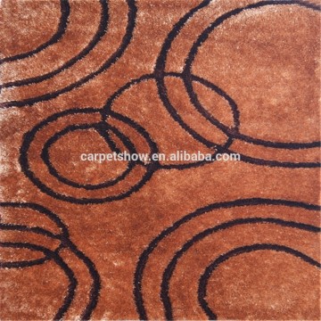 New design hand tufted 100% polyester shaggy carpet rug in China