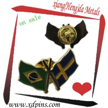 custom brazil metal lapel pin