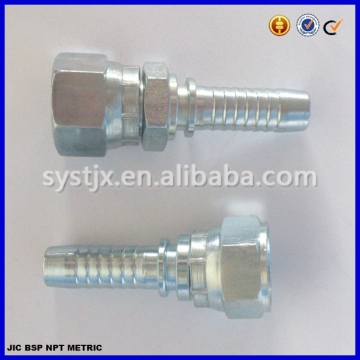 37 degree cone JIC thread steel hydraulic hose connector