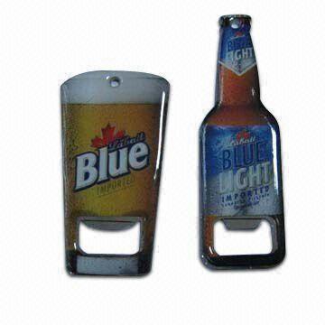Epoxy Promotional Beer Bottle Openers, Customized Designs are Accepted