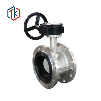 Taike Valve Factory Stainless Steel Worm Gear 4 inch Price Butterfly Valve