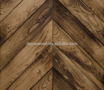 Distressed wood parquet flooring chevron parquet wood flooring