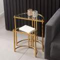 Mesas de anidación de nivel dorado mesas de apilamiento de espacio