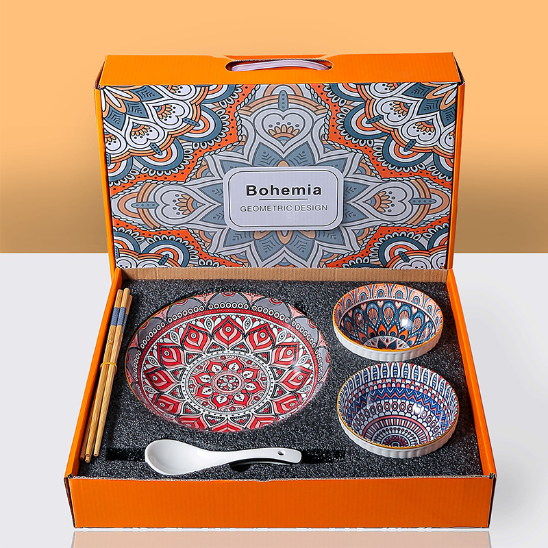 Boemia Tema Table Table Tables Set con confezione regalo