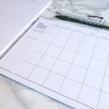 Undated Monthly Desk Calendar Planner Pad