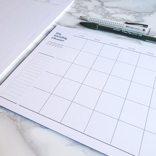 Monthly Desk Planner Pad Undated Monthly Desk Calendar Planner Pad Supplier