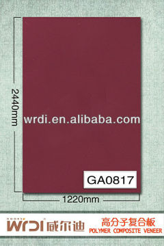 Dark red glossy board for kitchen cabinet