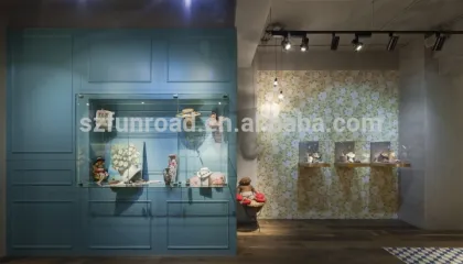 Jewelry shop wood commercial furniture/fixture/fitting designs for diamond store decoration