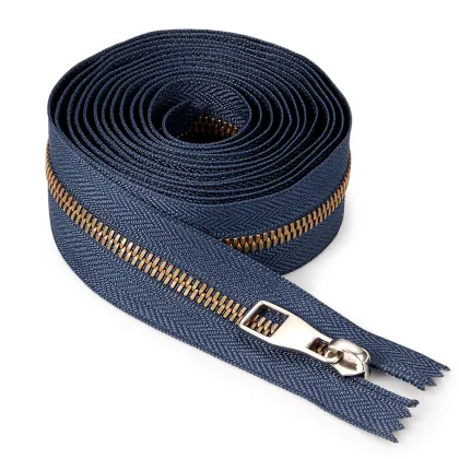 Brass Corn Teeth Metal Zipper by the Yard