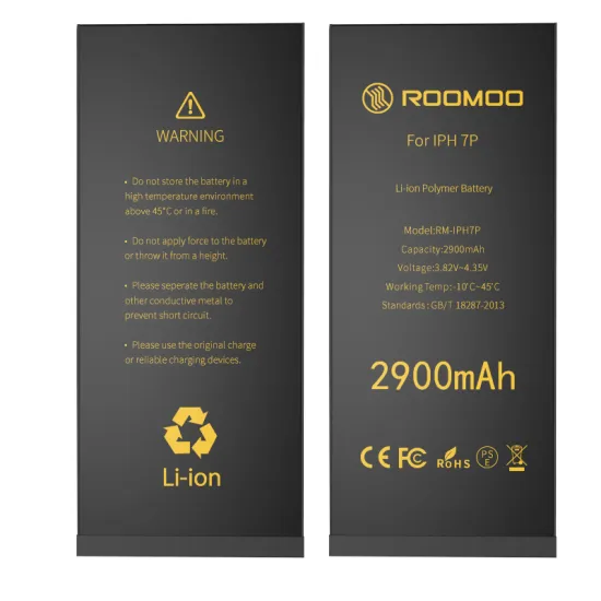 oem logo brand 0 cycle phone 7plus battery 2900mah new cell polymer li-ion rechargeable