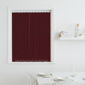 Red Fabric Vertical Blinds