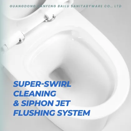 Bailu A-955 White Power Flushing Siphonic Ware Ceramics Roca Women One-Piece Ceramic WC Toilet Seat for Sale