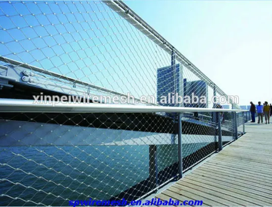 High quality Tension stainless steel cable rope mesh systerms for architectural decoration(china manufacturer)