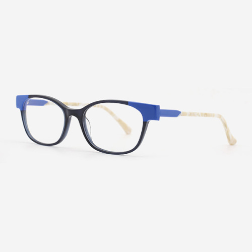 Retro Square Laminated Acetate Women's Optical Frames 23A3057