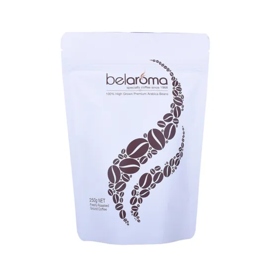 Custom compostable stand up foil pouch packaging coffee bags printed philippines