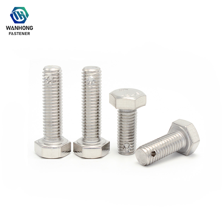 Boulons hexagonaux en acier inoxydable multi-spécifications avec trous