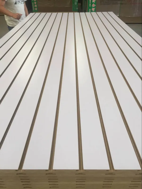 Factory-Groove and Slot White Melamine MDF in 12mm 15mm 18mm