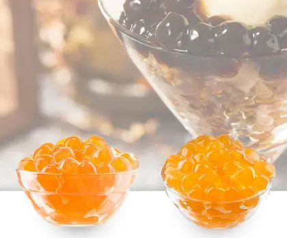 Yummy Frozen Golden Balls tea