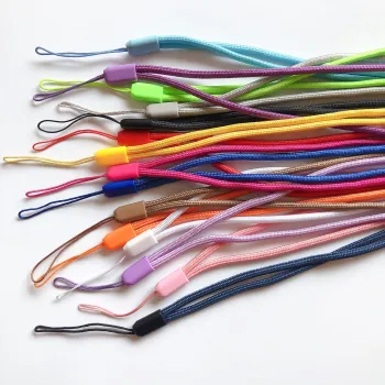 Nylon Cell Phone Lanyard, 3.0mm x 40cm, Detachable Phone Strap