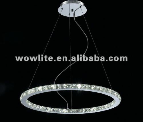 Modern crystal round LED pendant lamp D1214A-24CH