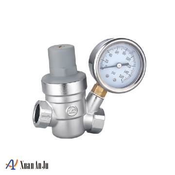 Precision Pressure Control Valve with Gauge