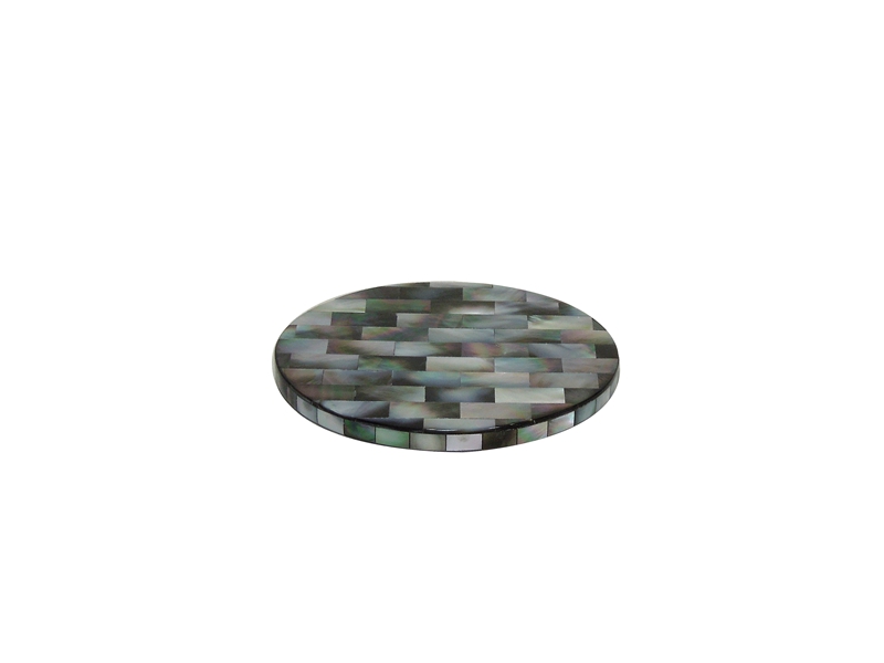 black mother of pearl cup coaster