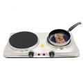 Plate for Cooking Portable Electric double burner Silver