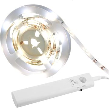 LED Dual Mode Motion Night Light - แถบยืดหยุ่นพร้อมเซ็นเซอร์ตรวจจับความเคลื่อนไหวสำหรับตู้ห้องนอน