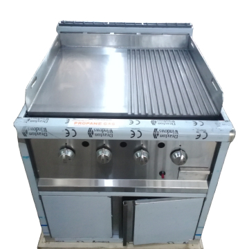 Half Griddle and Half Grill: The Versatile Equipment for Fast Food Snack Cooking