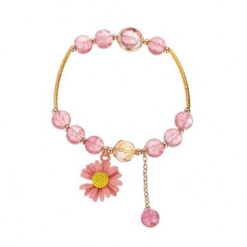 Popcorn Crystal Little Daisy Flower Bracelet - Hot Sale Fashion Jewelry for Girls