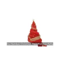 Materiale decorativo artigianale in bambù per albero di Natale intrecciato a mano