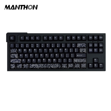 146 مفتاح Keys Black Canyon PBT Dye Sublimation Cherry Profile Keycaps
