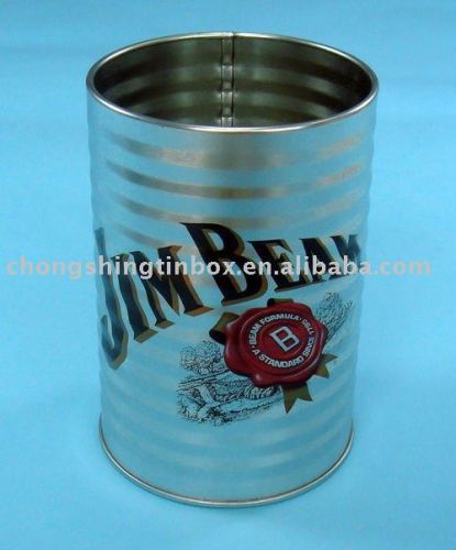 Tin can for pen