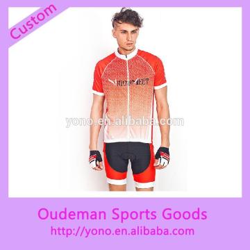 short sleeve custom man's cycling jersey