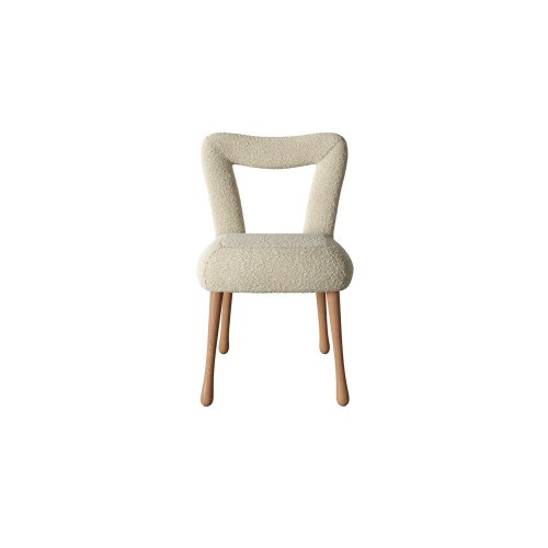 Modern Restaurant Solid Wood Furniture Dining Chairs Boucle