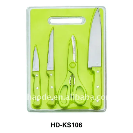 5pcs knife set with pp handle