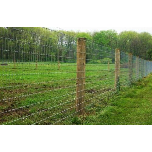 heavy galvanised hinge joint stock fencing filed fence