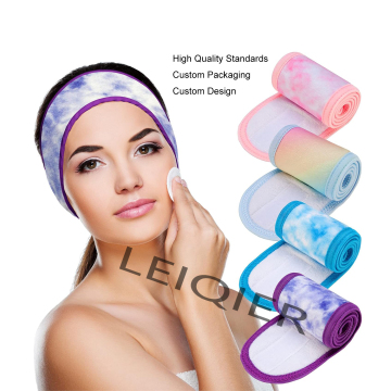 Ultra Soft Adjustable Terry Cloth Spa Facial Headband for Skincare and Yoga