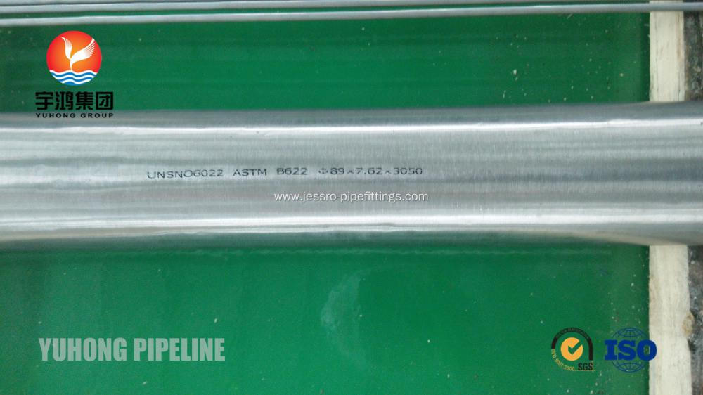 ASTM A622 / ASME SB622 Hastelloy C Pipe , Hastelloy C22 / C4 / B Seamless Pipe