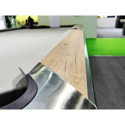 Factory Direct Classic Wood Grain Billiards Table: Latest Design for Billiards Entertainment