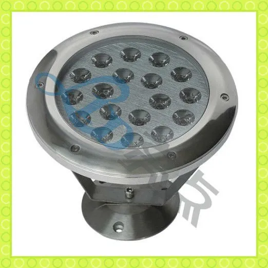 2012 Hottest 12V Round IP68 18w swimming pool led color changing lights